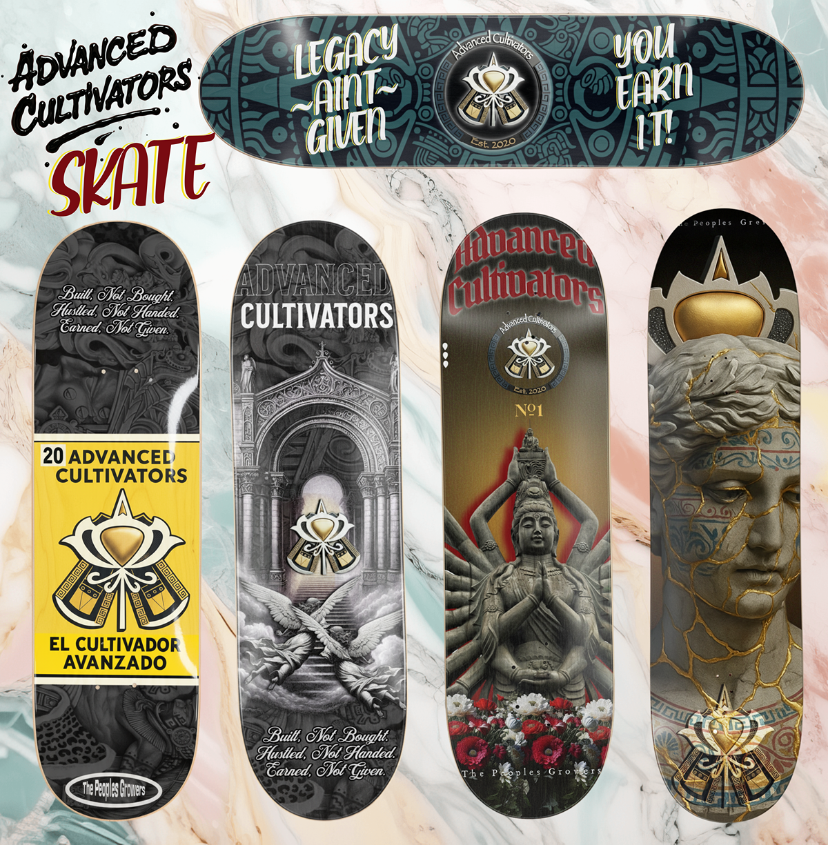 Premium AC Skateboard Deck - 8” x 31.75”